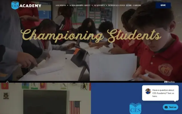 CES Academy website